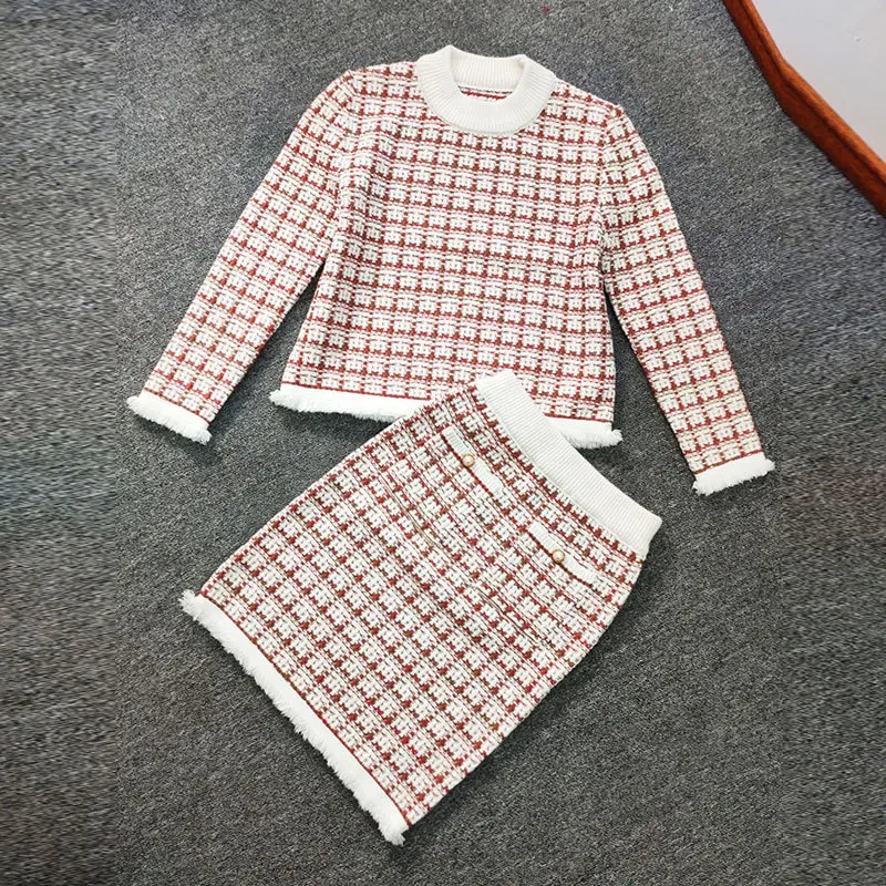 Autumn xin ming yuan Elegant Graceful Knitting Suit High-End Quality Retro Elegant Tops Sheath Skirt
Autumn xin ming yuan Elegant Graceful Knitting Suit High-End Quality Retro Elegant Tops Sheath Skirt