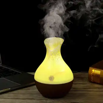 USB Humidifier Essential Aroma Oil Diffuser Ultrasonic Wood Grain Air Humidifier Mini Mist Maker with 7 Colors LED Lights
USB Humidifier Essential Aroma Oil Diffuser Ultrasonic Wood Grain Air Humidifier Mini Mist Maker with 7 Colors LED Lights