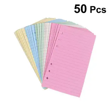 50 Pages A6 Colorful 6-Hole Ruled Loose Leaf Paper Loose Leaf Planner Note Book Filler Paper
50 Pages A6 Colorful 6-Hole Ruled Loose Leaf Paper Loose Leaf Planner Note Book Filler Paper
