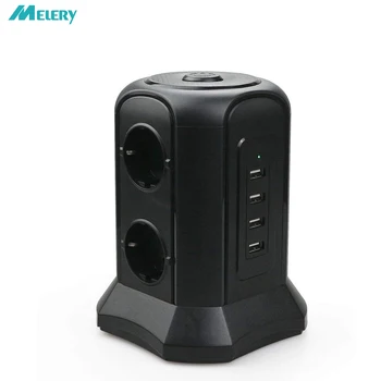 Tower Power Strip Vertical Surge Protector Multiple EU Plug Outlets Electrical Socet with USB 2m Extension Cord for Home Office
Tower Power Strip Vertical Surge Protector Multiple EU Plug Outlets Electrical Socet with USB 2m Extension Cord for Home Office