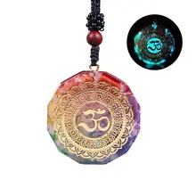 Religion Orgonite Pendant Om Symbol Luminous Necklace Chakra Healing Energy Necklace Meditation Jewelry Handmade Professional
Religion Orgonite Pendant Om Symbol Luminous Necklace Chakra Healing Energy Necklace Meditation Jewelry Handmade Professional