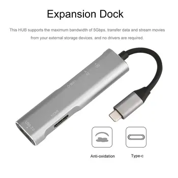 USB 3.1 Type C 5 in 1 Multifunctional Expansion Dock 4K HDMI USB3.1 Interface with Secure Digital Memory Card/TF Card Reader
USB 3.1 Type C 5 in 1 Multifunctional Expansion Dock 4K HDMI USB3.1 Interface with Secure Digital Memory Card/TF Card Reader