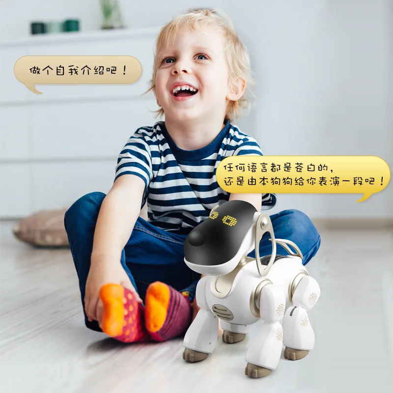 AMWELL 2099a Brady Intelligent Voice Dialogue Robot Dog Remote Control Educational Early Childhood Toy Electronic Pet Dog
AMWELL 2099a Brady Intelligent Voice Dialogue Robot Dog Remote Control Educational Early Childhood Toy Electronic Pet Dog