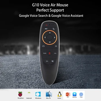 2.4G Wireless G10S Voice Control Fly Air Mouse Gyroscope IR Learning for Android tv box HK1 H96 Max X96 mini
2.4G Wireless G10S Voice Control Fly Air Mouse Gyroscope IR Learning for Android tv box HK1 H96 Max X96 mini