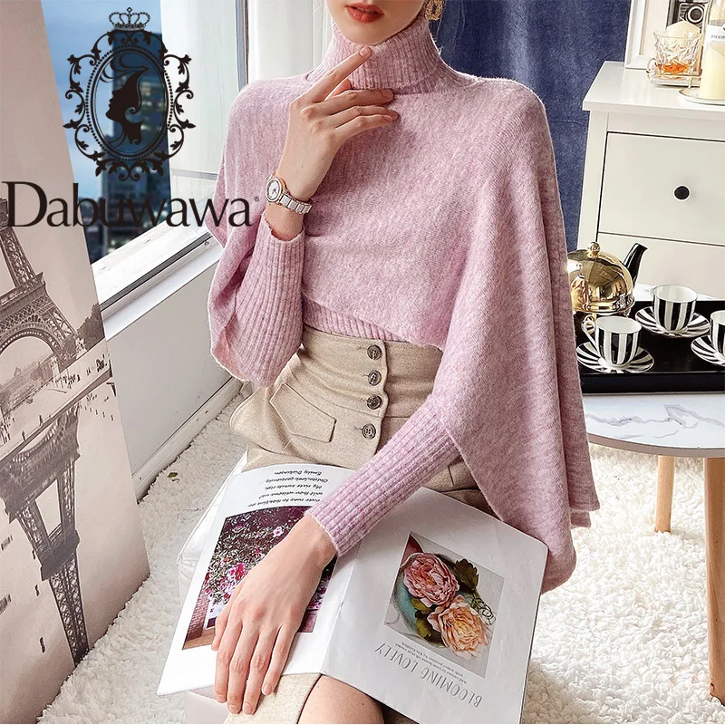 Dabuwawa Elegant Pink Two Pieces Turtleneck Cloak Sweater Women Autumn Winter 2PCS Solid Knit Pullover Set Female DT1DKT003
Dabuwawa Elegant Pink Two Pieces Turtleneck Cloak Sweater Women Autumn Winter 2PCS Solid Knit Pullover Set Female DT1DKT003