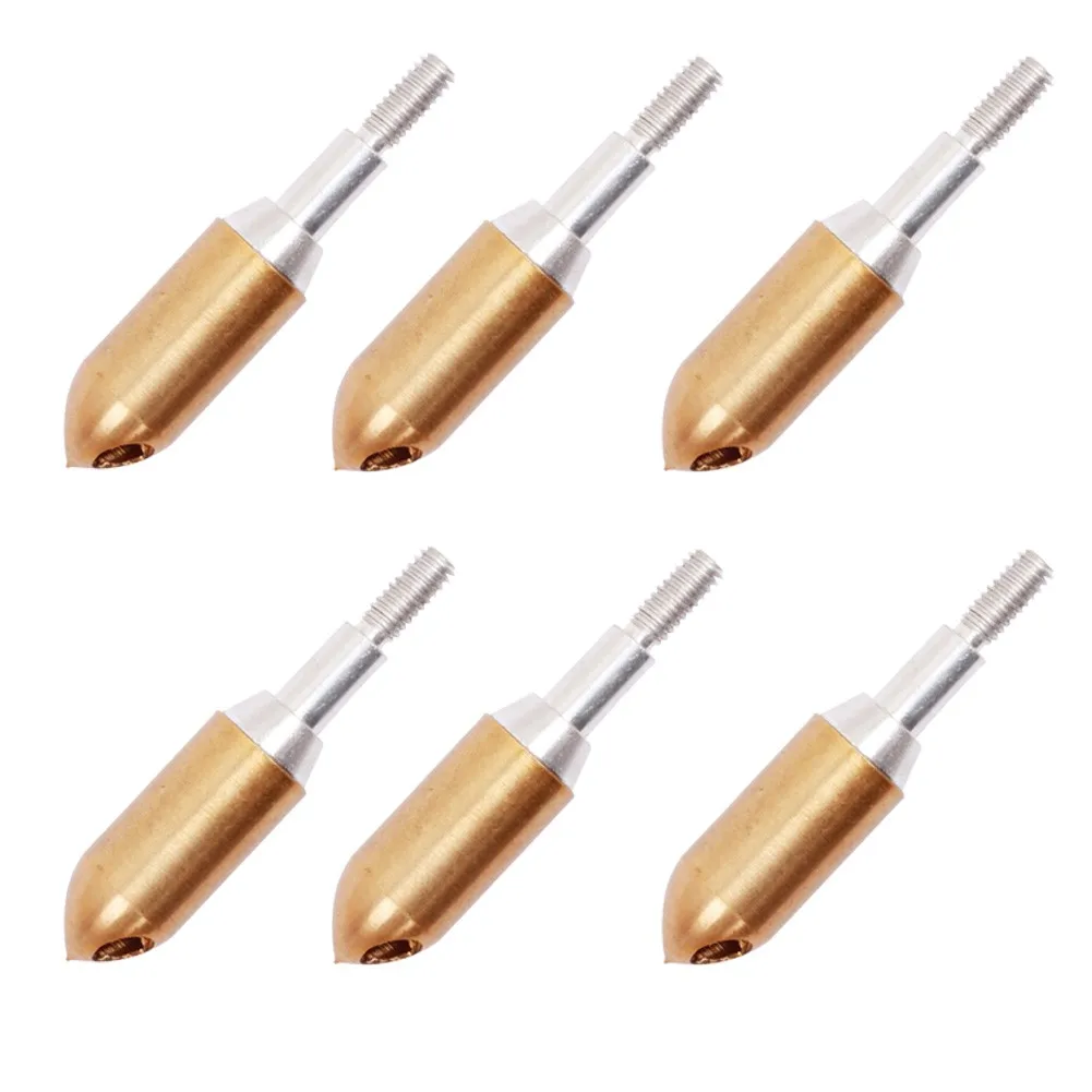 Screw In Point Precision and Performance 6pcs Copper Archery Arrowheads with Whistling Signal and Screw In Tips
Screw In Point Precision and Performance 6pcs Copper Archery Arrowheads with Whistling Signal and Screw In Tips