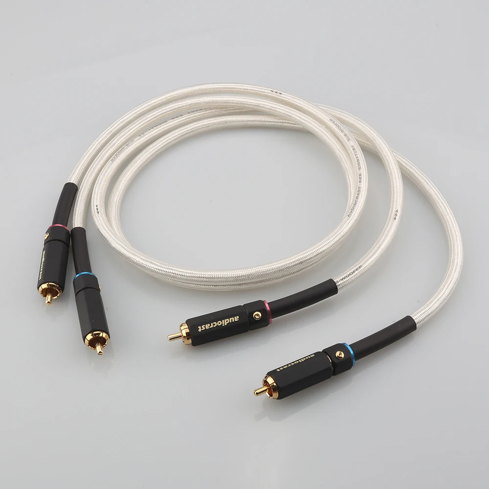 

Pair HIFI Stereo RCA Cable High-performance Premium Hi-Fi Audio 2rca to 2rca Interconnect Cable