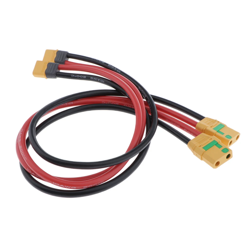2Pcs RC Battery Charger 10AWG XT60 Male Plug to XT90 Female Extension Cable 2Pcs RC Battery Charger 10AWG XT60 Male Plug to XT90 Female Extension Cable
