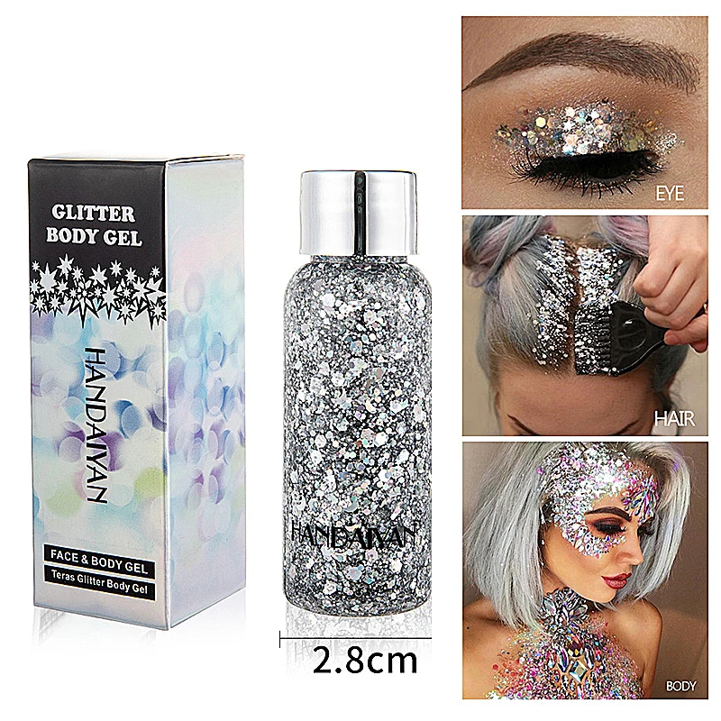 New Glitter Eyeshadow Makeup Liquid Shimmer Eye Shadow Metals Sequined Base Glow Kit Stage Make Up Body Shimmer Crystal Sticker
New Glitter Eyeshadow Makeup Liquid Shimmer Eye Shadow Metals Sequined Base Glow Kit Stage Make Up Body Shimmer Crystal Sticker