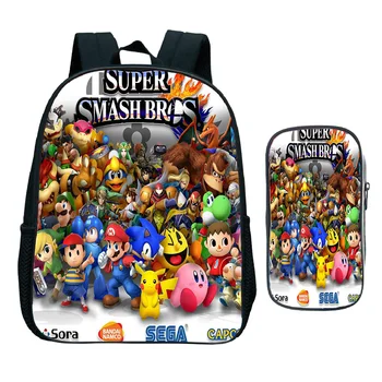 New 2pcs/set Mario Bros Legend of Zelda Backpack Back to School rucksack print Backpack Kids Boys Girls Mochila Cartoon Bags
New 2pcs/set Mario Bros Legend of Zelda Backpack Back to School rucksack print Backpack Kids Boys Girls Mochila Cartoon Bags