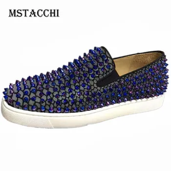MStacchi Fashion Trend Men Loafers Dazzling Rivet Breathable Slip-On High Quality Leather Male Shoes Luxury Men Leisure Shoes
MStacchi Fashion Trend Men Loafers Dazzling Rivet Breathable Slip-On High Quality Leather Male Shoes Luxury Men Leisure Shoes