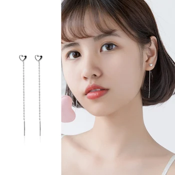 Mocanie Mini Love Hearts Authentic 100% 925 Sterling Silver Anti-Allergy Drop Earring for Women Ear Chain Fine Jewelry Girl Gift
Mocanie Mini Love Hearts Authentic 100% 925 Sterling Silver Anti-Allergy Drop Earring for Women Ear Chain Fine Jewelry Girl Gift