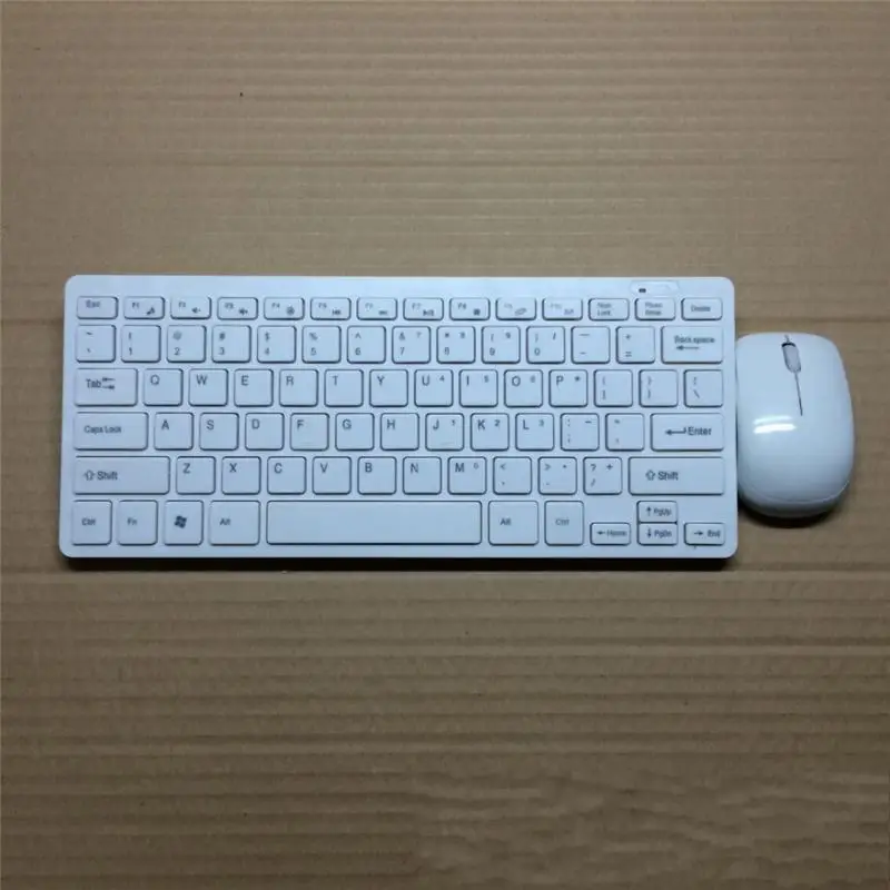 Mini Wireless 2.4 G Keyboard+ Mouse+ Dongle Receiver+ Membrace Set White Mini Wireless 2.4 G Keyboard+ Mouse+ Dongle Receiver+ Membrace Set White