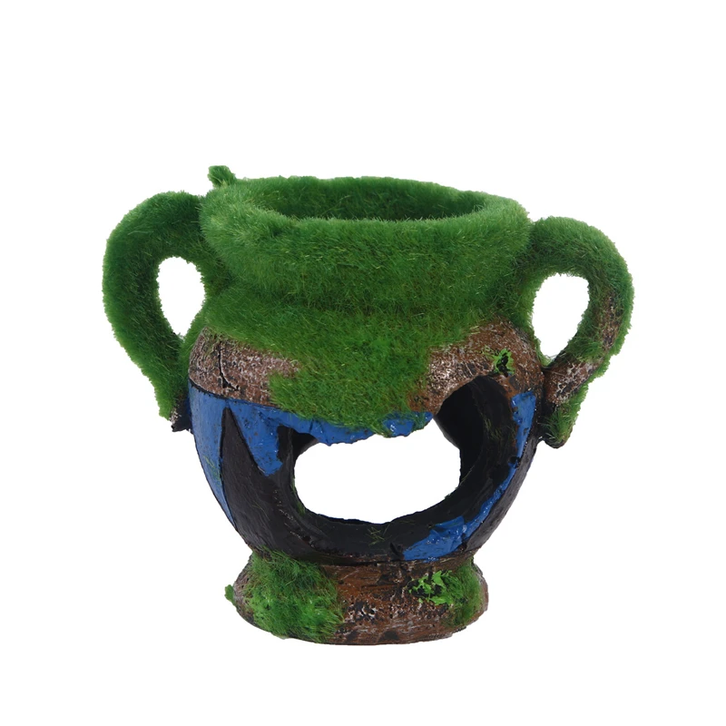 4 Fish Hideout Betta Cave Aquarium Decorations Natural Habitat Made from Resin Smooth Edges Spaciou Hideout for Betta Fish to Rest
