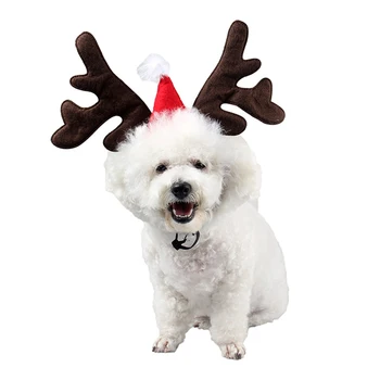 Christmas Pet Dog Headband Deer Horn Hair Hoop Hat Dog Puppy Cat Cosplay Costume Party Product Puppy Festival Accessories
Christmas Pet Dog Headband Deer Horn Hair Hoop Hat Dog Puppy Cat Cosplay Costume Party Product Puppy Festival Accessories