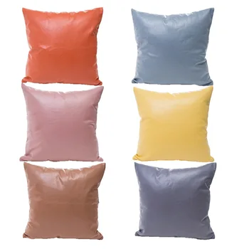 Leather Imitation Polyester Pillowcase Plain Decorative Throw Pillow Case Cushion Cover 45*45 Fit For 2 And 3 Seater Sofa Cover
Leather Imitation Polyester Pillowcase Plain Decorative Throw Pillow Case Cushion Cover 45*45 Fit For 2 And 3 Seater Sofa Cover