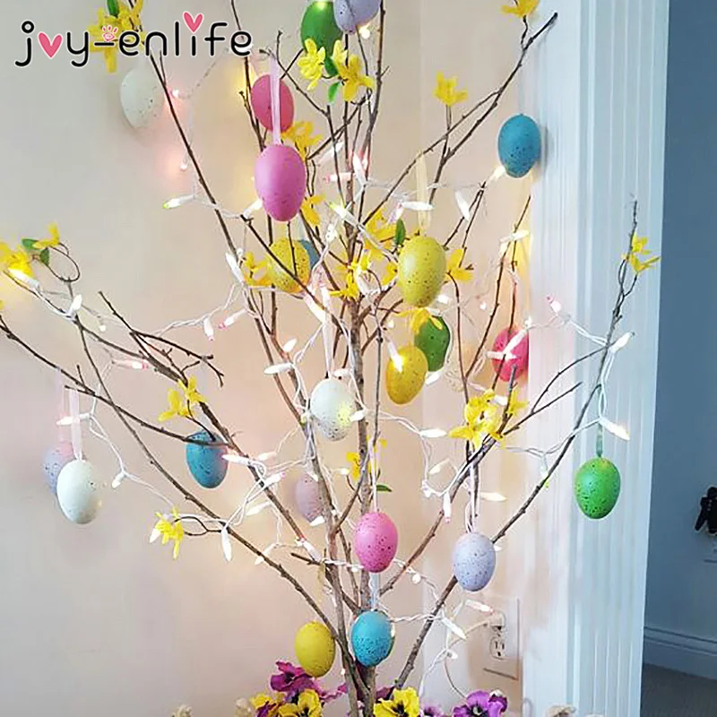 6pcs Colorful Easter Eggs Pendant Plastic Simulation Eggs Gifts Random Mixed Color Pendant Painted Eggs Easter Party Decoration
6pcs Colorful Easter Eggs Pendant Plastic Simulation Eggs Gifts Random Mixed Color Pendant Painted Eggs Easter Party Decoration