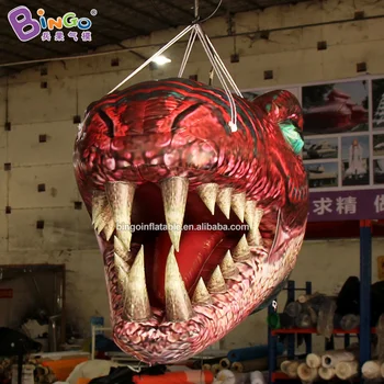 REALISTIC INKJET 1.5m inflatable T-Rex head model customized dinosaur hanging head decoration toy
REALISTIC INKJET 1.5m inflatable T-Rex head model customized dinosaur hanging head decoration toy