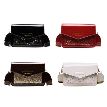 PU Leather Shoulder Bag Women Sequins Splicing Ladies Messenger Handbag Female Classic Elegant Crossbody Shoulder Bag 
PU Leather Shoulder Bag Women Sequins Splicing Ladies Messenger Handbag Female Classic Elegant Crossbody Shoulder Bag