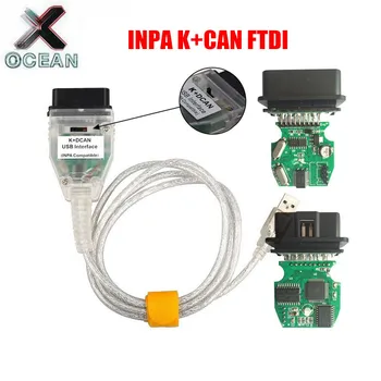 

New OBD 2 USB Cables For bmw Inpa Ediabas K+DCAN USB Interface Diagnostic Tool For BMW E46 INPA K+CAN K CAN INPA FT232RL Chip