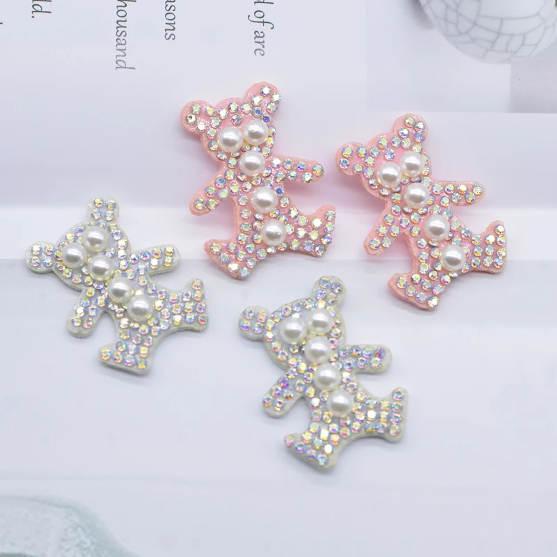 10Pcs/lot Paired Bear Rhinestone Applique Pearl Animal Accessory Patches Home Decor DIY Craft Hairclips Clothing Supply Material 
10Pcs/lot Paired Bear Rhinestone Applique Pearl Animal Accessory Patches Home Decor DIY Craft Hairclips Clothing Supply Material