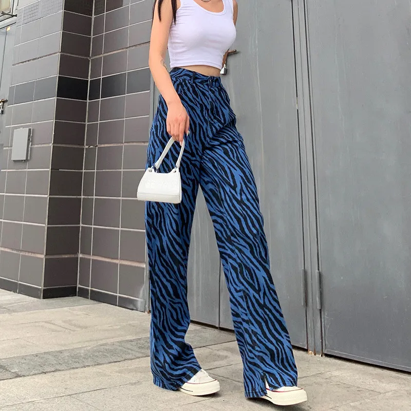 Woman Pants 2020 Autumn Casual Pants Print High Waist Straight Trousers Mujer Pantalones Calças Mulher Spodnie женские ан
Woman Pants 2020 Autumn Casual Pants Print High Waist Straight Trousers Mujer Pantalones Calças Mulher Spodnie женские ан