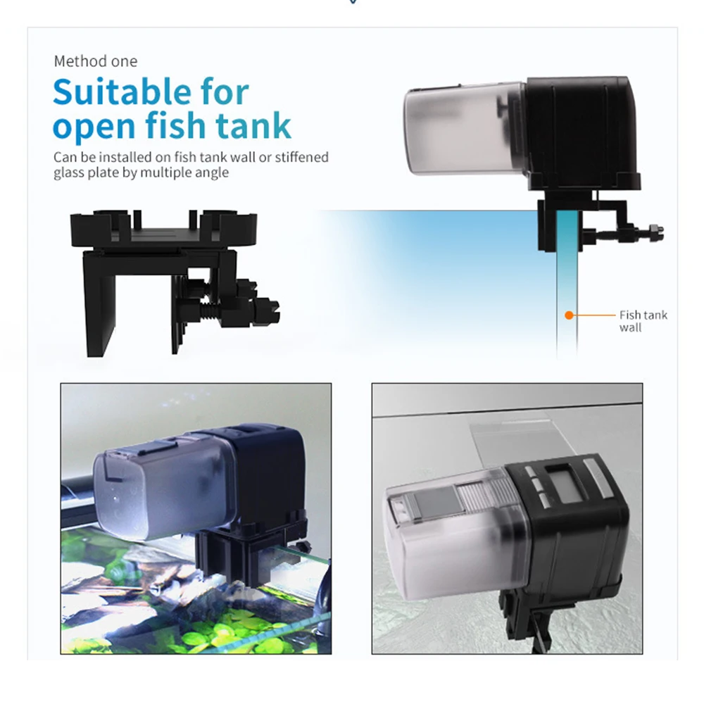 Smart Fish Feeder, Goldfish Bowl Feeder, Automatic Feeder With Timed Pet Feeder, LCD Indicator Fish Feeder Dispensers Tool
Smart Fish Feeder, Goldfish Bowl Feeder, Automatic Feeder With Timed Pet Feeder, LCD Indicator Fish Feeder Dispensers Tool