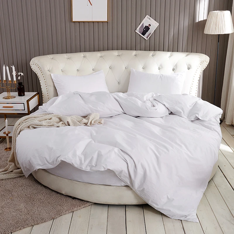 100% Pure Cotton Round Bed 4 Pcs Active Print Solid Envelope Pillowcase & Duvet Cover Fitted Sheet Sets 200cm 220cm
100% Pure Cotton Round Bed 4 Pcs Active Print Solid Envelope Pillowcase & Duvet Cover Fitted Sheet Sets 200cm 220cm