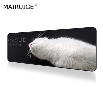 White Cat Cute Mouse Pad XXL Gamer Desk Mat Computer PC Large Keyboard Pad Gaming MousePad 90x40cm/80x30cm for Laptop Table Pads
White Cat Cute Mouse Pad XXL Gamer Desk Mat Computer PC Large Keyboard Pad Gaming MousePad 90x40cm/80x30cm for Laptop Table Pads