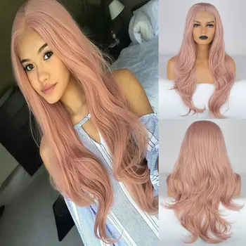 Bombshell Natural Wave Synthetic 13*4 Inch Lace Front Wig Mix Peach Pink Heat Resistant Fiber Hair Free Parting For Party Wigs
Bombshell Natural Wave Synthetic 13*4 Inch Lace Front Wig Mix Peach Pink Heat Resistant Fiber Hair Free Parting For Party Wigs
