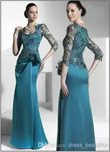 free shipping new green handmade flower satin Lace long Sleeves Floor-Length mermaid Mother Of The Bride Dresses Custom Made 
free shipping new green handmade flower satin Lace long Sleeves Floor-Length mermaid Mother Of The Bride Dresses Custom Made