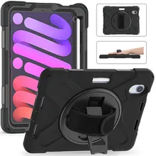 Hard PC Kickstand Case Built-in Pencil Slot Hand Strap Screen Protector For Apple iPad mini 6 (2021) Shockproof Protective Cover
Hard PC Kickstand Case Built-in Pencil Slot Hand Strap Screen Protector For Apple iPad mini 6 (2021) Shockproof Protective Cover