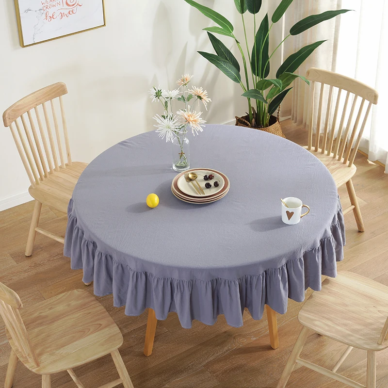 Round Tablecloth Pleated Cotton Table Cloth for Event Wedding Party Tablecloth Hotel Banquet Table Cover Solid Color Table Cover
Round Tablecloth Pleated Cotton Table Cloth for Event Wedding Party Tablecloth Hotel Banquet Table Cover Solid Color Table Cover