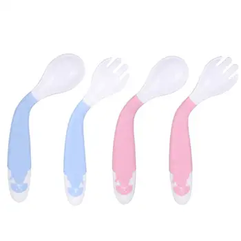 Smooth Spoon Fork Easy Grip Heat-Resistant Curved Handle Learning Kids Tableware Integrative Moulding Arbitrary Bending
Smooth Spoon Fork Easy Grip Heat-Resistant Curved Handle Learning Kids Tableware Integrative Moulding Arbitrary Bending