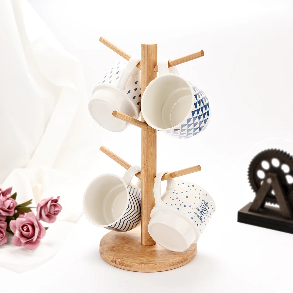 Natural Wooden Mug Tree Cup Drainer Bamboo Mug Cups Rack Home Organizer Storage Rack
Natural Wooden Mug Tree Cup Drainer Bamboo Mug Cups Rack Home Organizer Storage Rack
