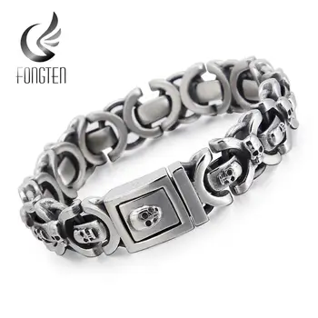 Fongten Heavy Round Link Steel Chain Bracelet for Men Vintage Jewelry Punk Charms Fashion Bracelets Boyfriend Gift
Fongten Heavy Round Link Steel Chain Bracelet for Men Vintage Jewelry Punk Charms Fashion Bracelets Boyfriend Gift