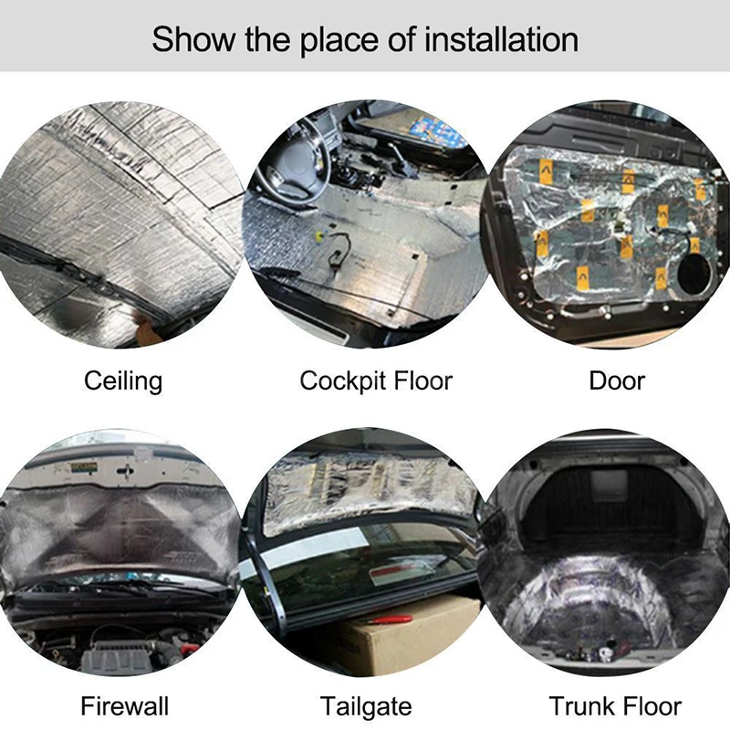 Car Firewall Heat Insulation And Sound Deadening Mat 50*200cm Suitable For Door Roof Floor Bonnet Firewall Chassis Boot Room Etc
Car Firewall Heat Insulation And Sound Deadening Mat 50*200cm Suitable For Door Roof Floor Bonnet Firewall Chassis Boot Room Etc