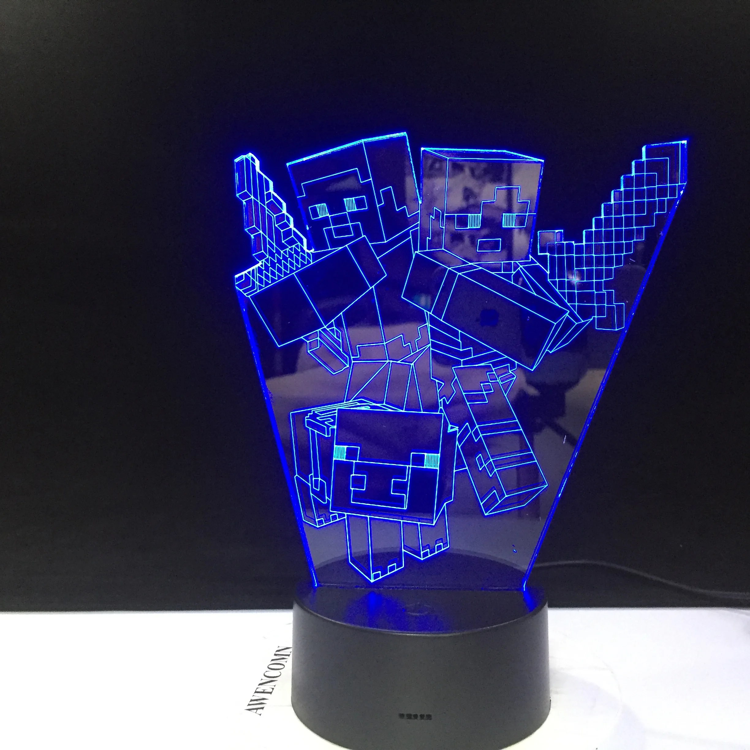Minecraft Game Robert Character Surrounding Prototype USB Plug in Lamp 3d Light LED 7 Colors Changing USB Touch Dropship 2879
Minecraft Game Robert Character Surrounding Prototype USB Plug in Lamp 3d Light LED 7 Colors Changing USB Touch Dropship 2879