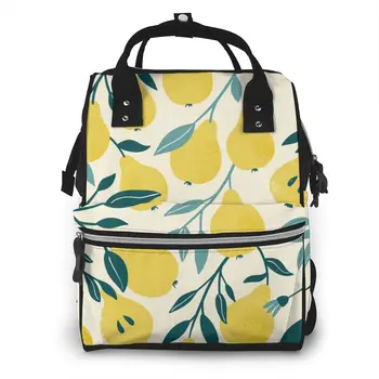 Yellow Pear Fruit And Leaves Diaper Bag Mummy Maternity Baby Bags Travel Baby Nappy Changing Backpack Women Stroller Organizer
Yellow Pear Fruit And Leaves Diaper Bag Mummy Maternity Baby Bags Travel Baby Nappy Changing Backpack Women Stroller Organizer
