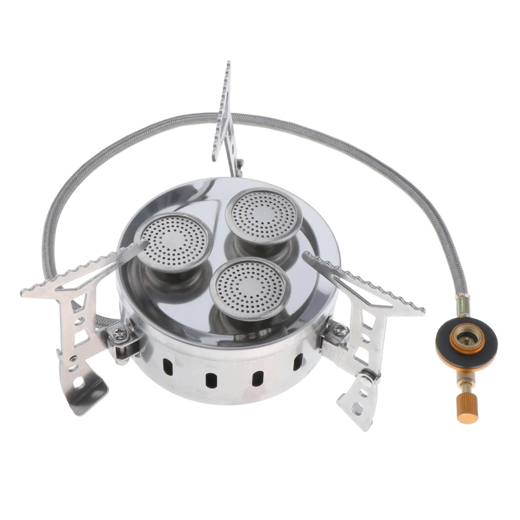 Folding Stove Camping Picnic Gas Jet Outdoor Cook Hiking Stainless Steel Burner Folding Stove Camping Picnic Gas Jet Outdoor Cook Hiking Stainless Steel Burner