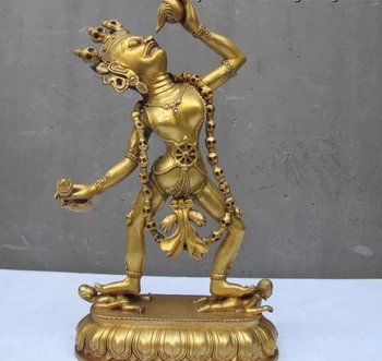 Tibet royal Temple 100% Pure Bronze Skull Vajrayogini Buddha Statue
Tibet royal Temple 100% Pure Bronze Skull Vajrayogini Buddha Statue