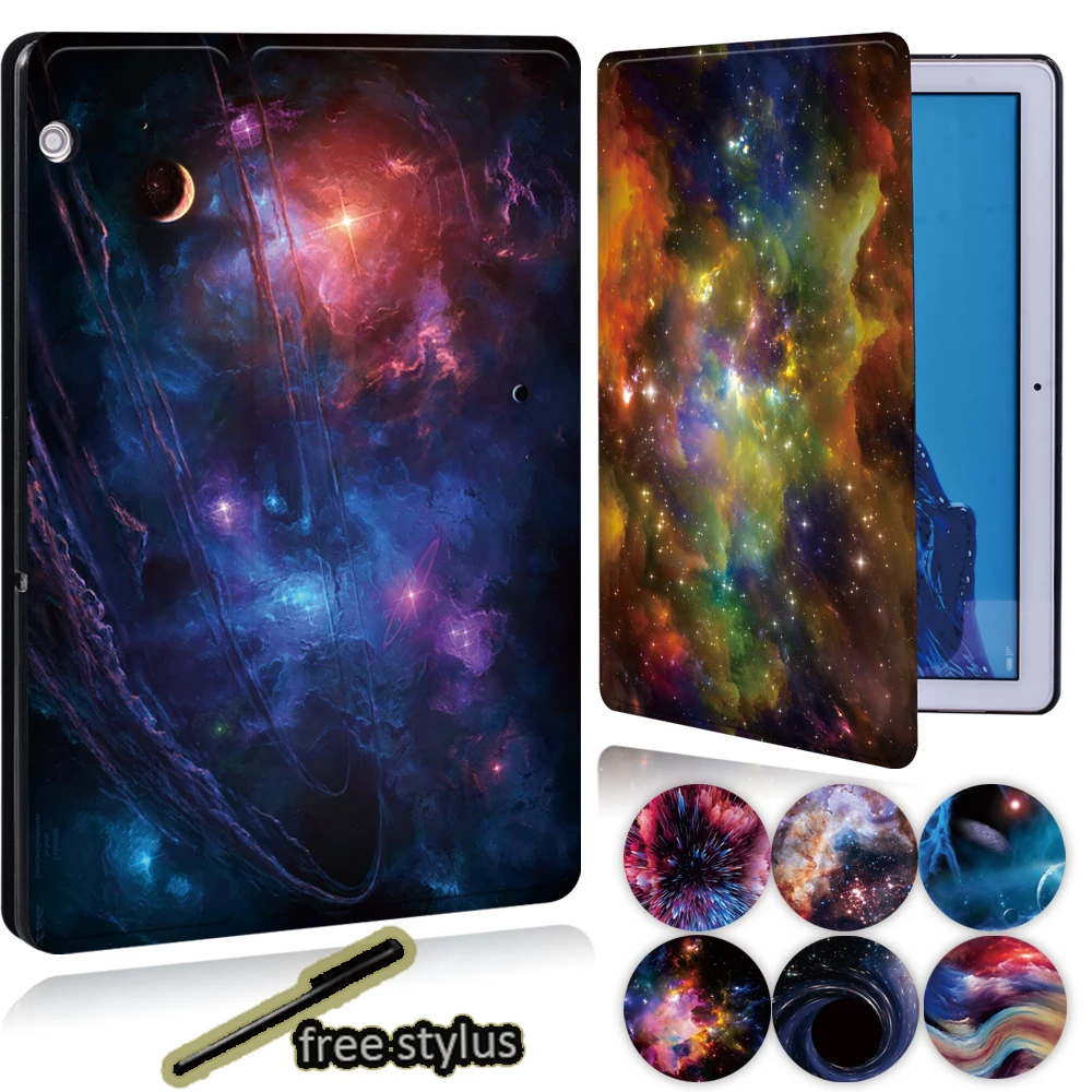 Tablet Case for Huawei MediaPad T3 8.0/T3 10 9.6 Inch/T5 10 10.1 Inch PU Leather Stand Tablet Cover(with Space Patterns) + Pen
Tablet Case for Huawei MediaPad T3 8.0/T3 10 9.6 Inch/T5 10 10.1 Inch PU Leather Stand Tablet Cover(with Space Patterns) + Pen