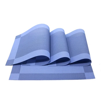 2pcs 4pcs 6pcs 8pcs PVC Placemats Table In Mats Pads Dining Table Blue Weave Non-slip place mat in Kitchen Stain-Resistant
2pcs 4pcs 6pcs 8pcs PVC Placemats Table In Mats Pads Dining Table Blue Weave Non-slip place mat in Kitchen Stain-Resistant