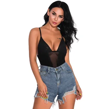 2020 New Fashion sexy strap bodysuit women clothes v neck bodysuits Solid Lace transparent jumpsuit ropa mujer body mujer femme
2020 New Fashion sexy strap bodysuit women clothes v neck bodysuits Solid Lace transparent jumpsuit ropa mujer body mujer femme
