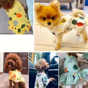 Summer Pineapple Puppy Dog Cat Dresses For Yorkies Chihuahua Clothes Soft Cotton Pet Dog Clothes Cats Animals Skirt Dress
Summer Pineapple Puppy Dog Cat Dresses For Yorkies Chihuahua Clothes Soft Cotton Pet Dog Clothes Cats Animals Skirt Dress