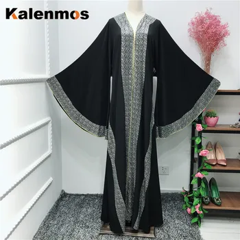 Elegant Dubai Arab Muslim Women Abaya Dress Inlaid Bright Stone Islam Caftan Batwing Sleeve Kaftan Long Robe Islamic Clothing
Elegant Dubai Arab Muslim Women Abaya Dress Inlaid Bright Stone Islam Caftan Batwing Sleeve Kaftan Long Robe Islamic Clothing