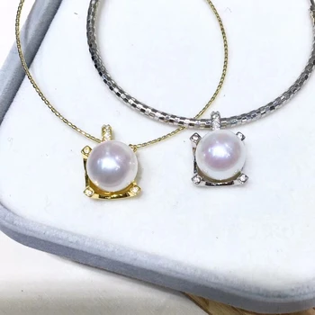 925 Sterling Silver Pendant Mounts Setting Findings Jewelry Parts Fittings Female Girl's Accessories for Pearls Beads
925 Sterling Silver Pendant Mounts Setting Findings Jewelry Parts Fittings Female Girl's Accessories for Pearls Beads