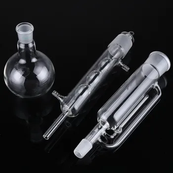 Efficient 500ml Lab Glass Soxhlet Extractor Condenser Set with 24/29 Flat Bottom Flask 305mm 45/40 Tube Lab Glassware Kit
Efficient 500ml Lab Glass Soxhlet Extractor Condenser Set with 24/29 Flat Bottom Flask 305mm 45/40 Tube Lab Glassware Kit