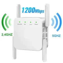 2.4GHz/5GHz WiFi Repeater Wireless Wifi Extender 1200Mbps Wi-Fi Amplifier RJ45 Interface WiFi Range Extender Signal Booster
2.4GHz/5GHz WiFi Repeater Wireless Wifi Extender 1200Mbps Wi-Fi Amplifier RJ45 Interface WiFi Range Extender Signal Booster