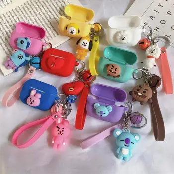 For Apple Airpods Pro Case 3rd Generation Bluetooth Earphone Headset Protective Cover 3D Cartoon Silicone Pendant BT21 Accessory
For Apple Airpods Pro Case 3rd Generation Bluetooth Earphone Headset Protective Cover 3D Cartoon Silicone Pendant BT21 Accessory